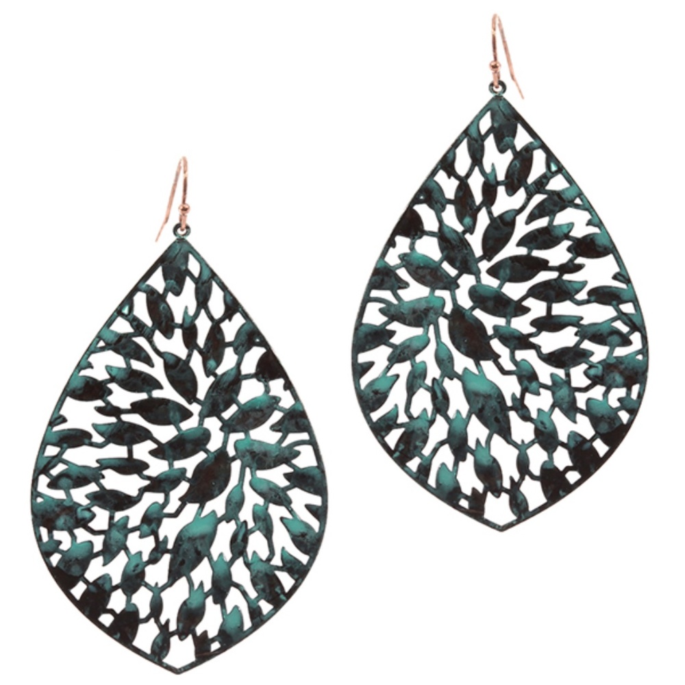 Batik Earrings Dangle